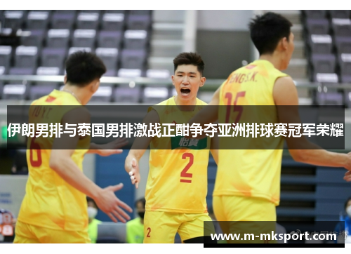 伊朗男排与泰国男排激战正酣争夺亚洲排球赛冠军荣耀
